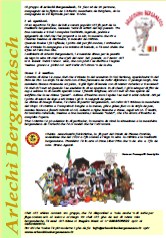 Presentazione "Arlecchino Bergamasco" in dialetto bergamasco